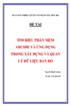 đề tài tìm hiểu phần mềm arcsde và ứng dụng trong xây dựng và quản lý dữ liệu bản đồ