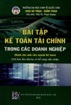 Bài tập kế toán tài chính trong các doanh nghiệp  (dành cho sinh viên ngành kế toán)  phạm quang (chủ biên) và các tác giả khá