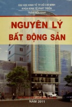 Nguyên lý bất động sản  trần tiến kha