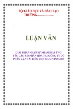 Giải pháp nhân sự nhằm đáp ứng yêu cầu cổ phần hóa tại công ty cổ phần vận tải biển việt nam vinaship