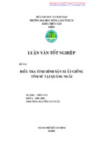 điều tra tình hình sản xuất giống tôm sú tại quảng ngãi