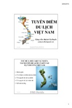 Tuyến điểm du lịch việt nam  huỳnh cát duyên (cập nhật năm 2015