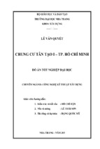 Chung cư tân tạo 1, phường tân tạo a, quận bình tân, tp. hồ chí minh  phạm ngọc hoàng; hồ chí hận, lê thái sơn, đặng quốc mỹ gvhd.