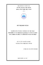 Nghiên cứu sử dụng chitosan để thu nhận sinh khối vi tảo thalassiosira pseudonana và đánh giá khả năng chống oxy hóa của sinh khối vi tảo thu được