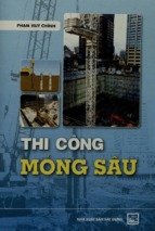 Thi công móng sâu  phạm huy chín