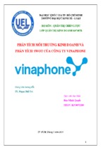 Phân tích môi trường kinh doanh phân tích swot của công ty vinaphone