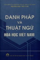 Danh pháp và thuật ngữ hóa học việt nam  hồ sĩ thoảng và các tác giả khác