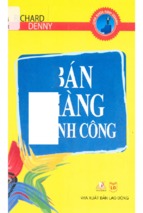 Bán hàng thành công  richard denny; thanh khang, phương thúy dịc