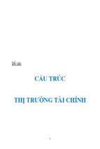 Bài tiểu luận môn lý thuyết tài chính tiền tệ cấu trúc thị trường tài chính