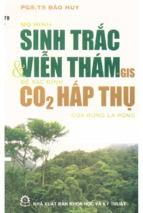 Mô hình sinh trắc và công nghệ viễn thám   gis để xác định lượng co2 hấp thụ của rừng lá rộng thường xanh vùng tây nguyên bảo huy