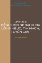 Giáo trình bệnh học ngoại khoa lồng ngực tim mạch tuyến giáp