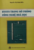 Hysys trong mô phỏng công nghệ hóa học  nguyễn thị minh hiền