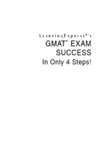 Gmat_exam_success in only 4 steps