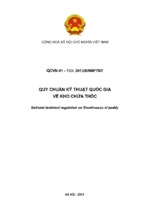 Quy chuẩn kỹ thuật quốc gia về kho chứa thóc. qcvn 01   133 2013bnnptnt