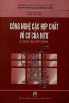 Công nghệ các hợp chất vô cơ của nitơ (công nghiệp đạm)  nguyễn hoa toàn, lê thị mai hương