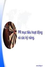 Pr mục tiêu hoạt động và các kỹ năng