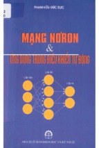 Mạng nơron và ứng dụng trong điều khiển tự động  phạm hữu đức dụ