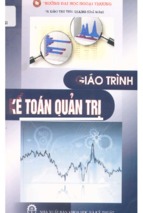 Giáo trình kế toán quản trị  đào thị thu giang (chủ biên) và các tác giả khác