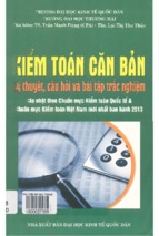 Kiểm toán căn bản   lý thuyết, câu hỏi và bài tập trắc nghiệm  cập nhật theo chuẩn mực kiểm toán quốc tế và chuẩn mực kiểm toán việt nam mới nhất ban hành 2013  trần mạnh dũng, lại thị thu thủy