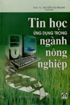 Tin học ứng dụng trong ngành nông nghiệp  nguyễn hải thanh (chủ biên) và những tác giả khác