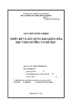 Skkn thiết kế và xây dựng bài giảng hóa học theo hướng vui để học thpt thống nhất