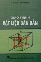 Giáo trình vật liệu bán dẫn  phùng hồ, phan quốc phô