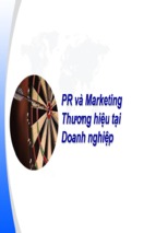 Pr và marketing thương hiệu tại doanh nghiệp
