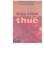 Giáo trình thuế của nguyễn xuân quảng
