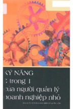 Kỹ năng 3 trong 1 của người quản lý doanh nghiệp nhỏ  ngọc minh biên soạn