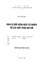 Quan hệ giữa vương quốc cổ champa với các nước trong khu vực