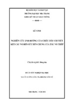 Nghiên cứu ảnh hưởng của chiều dày chi tiết kết cấu vỏ đến sức bền chung của tàu vỏ thép