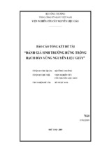 đánh giá sinh trưởng rừng trồng bạch đàn vùng nguyên liệu giấy