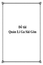 đề tài quản lí ga sài gòn