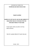Nghiên cứu chế tạo vật liệu polyme compozit từ nhựa epoxy der 331 và tro bay ứng dụng trong kỹ thuật điện
