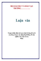 Trang bị điện điện tử trạm chộn bê tông 60 m3 h của tổng công ty xây dựng bạch đằng. đi sâu nghiên cứu trạm cân tự động