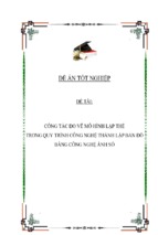 Công tác đo vẽ mô hình lập thể trong quy trình công nghệ thành lập bản đồ bằng công nghệ ảnh số