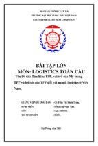 Bài tập lớn tìm hiểu tpp, vai trò của mỹ trong tpp và lợi ích của tpp đối với ngành logistics ở việt nam