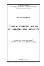 Vấn đề anlt tại huyện phổ yên tỉnh thái nguyên