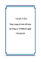 Thực trạng tổ chức kế toán tại công ty tnhh kỹ nghệ vinafuji