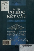 Bai tập cơ học kết cấu ii (hệ siêu tĩnh)