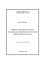 Nghiên cứu biểu hiện gen mã hóa chất hoạt hóa plasminogen mô của người trong vi khuẩn echerichia coli