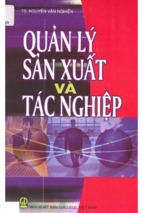 Quản lý sản xuất và tác nghiệp  nguyễn văn nghiến