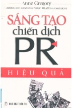 Sáng tạo chiến dịch pr hiệu quả  anne gregory; trung an, việt hà biên dịch