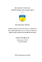 Mối quan hệ giữa quản trị công ty với hành vi điều chỉnh lợi nhuận của các công ty niêm yết trên sở chứng khoán thành phố hồ chí minh