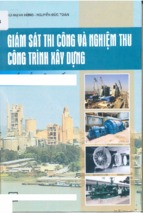 Giám sát thi công và nghiệm thu công trình xây dựng  phần lắp đặt thiết bị  bùi mạnh hùng, nguyễn đức toàn