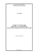 Nghiên cứu công nghệ khai thác cá ngừ đại dương quanh chà cố định thả ở vùng biển xa bờ