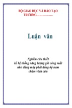 Nghiên cứu thiết kế hệ thống năng lượng gió công suất nhỏ dùng máy phát đồng bộ nam châm vĩnh cửu