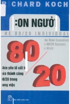 Con người 8020  bchín yếu tố cốt lõi của thành công 8020 trong công việc  richard koch; thiên kim, anh thy dịch