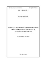 Nghiên cứu biến đổi kích thước và chức năng nhĩ trái ở bệnh nhân tăng huyết áp bằng siêu âm doppler tim