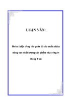 Hoàn thiện công tác quản lý sản xuất nhằm nâng cao chất lượng sản phẩm của công ty dong yun